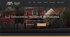 Desktop Screenshot of fincadelolmoresort.com